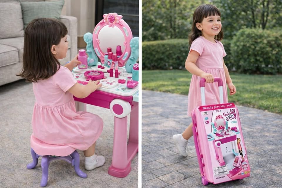 Belleza Infantil 2 en 1 con Maletín - Imagen 3