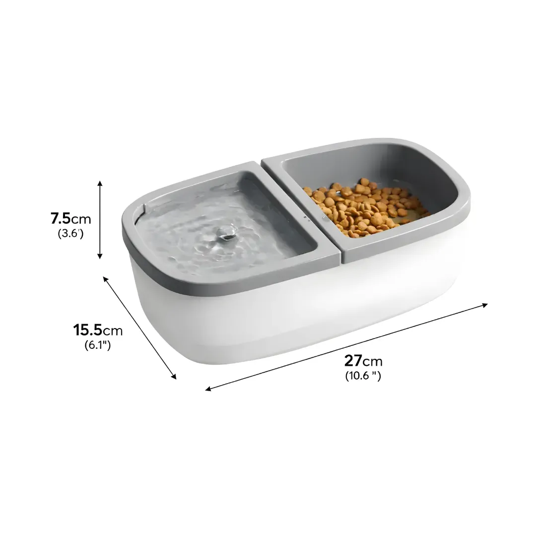 Plato con bebedero para perros o gatos - Imagen 3
