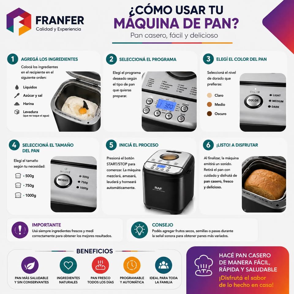 🍞 Máquina para Hacer Pan Automática - Imagen 2