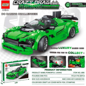 🚗 Juego Didáctico Auto Crazy Drag – 398 Piezas