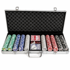 Maletín de Póker Profesional 500 Piezas – Edición Efecto Holográfico ♠️♦️♣️♥️