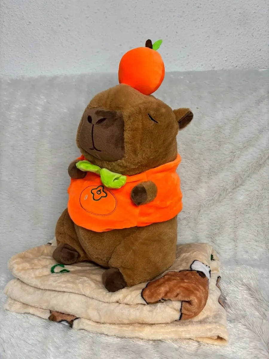 Peluche Capibara (Carpincho) con Manta – 40 cm - Imagen 3