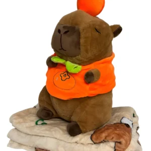 Peluche Capibara (Carpincho) con Manta – 40 cm