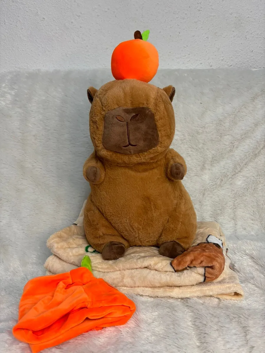 Peluche Capibara (Carpincho) con Manta – 40 cm - Imagen 4