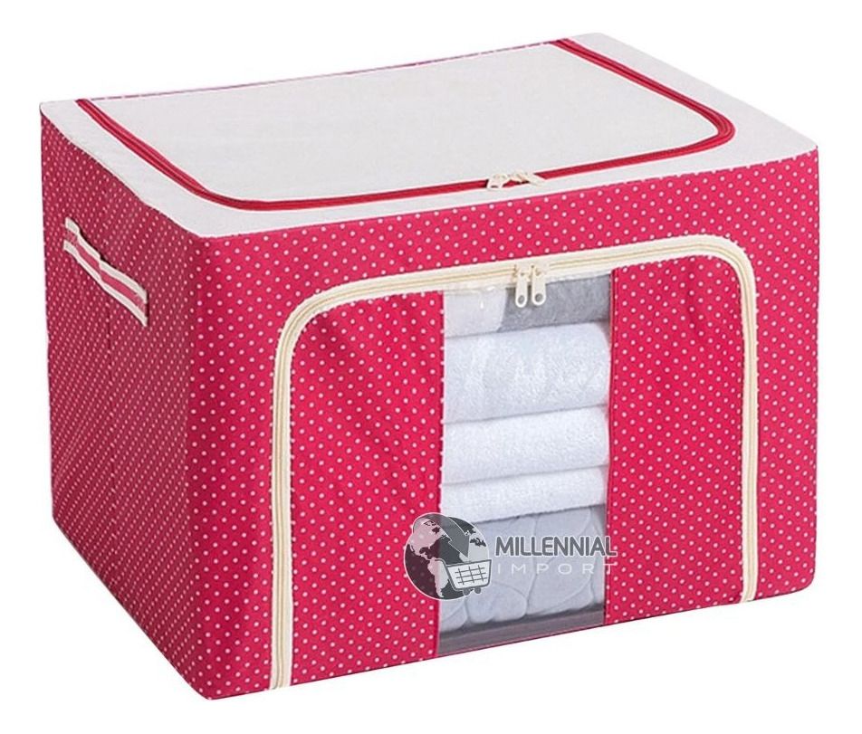 📦 Caja de Almacenamiento Plegable con Marco de Acero y Ventana Transparente - Imagen 3