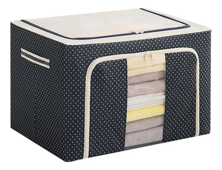 📦 Caja de Almacenamiento Plegable con Marco de Acero y Ventana Transparente - Imagen 4