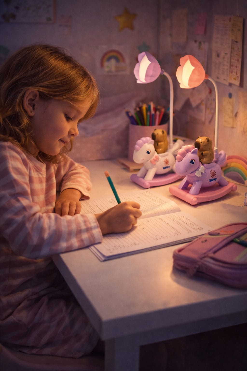 🦄 Velador de Unicornio Recargable LED - Imagen 2