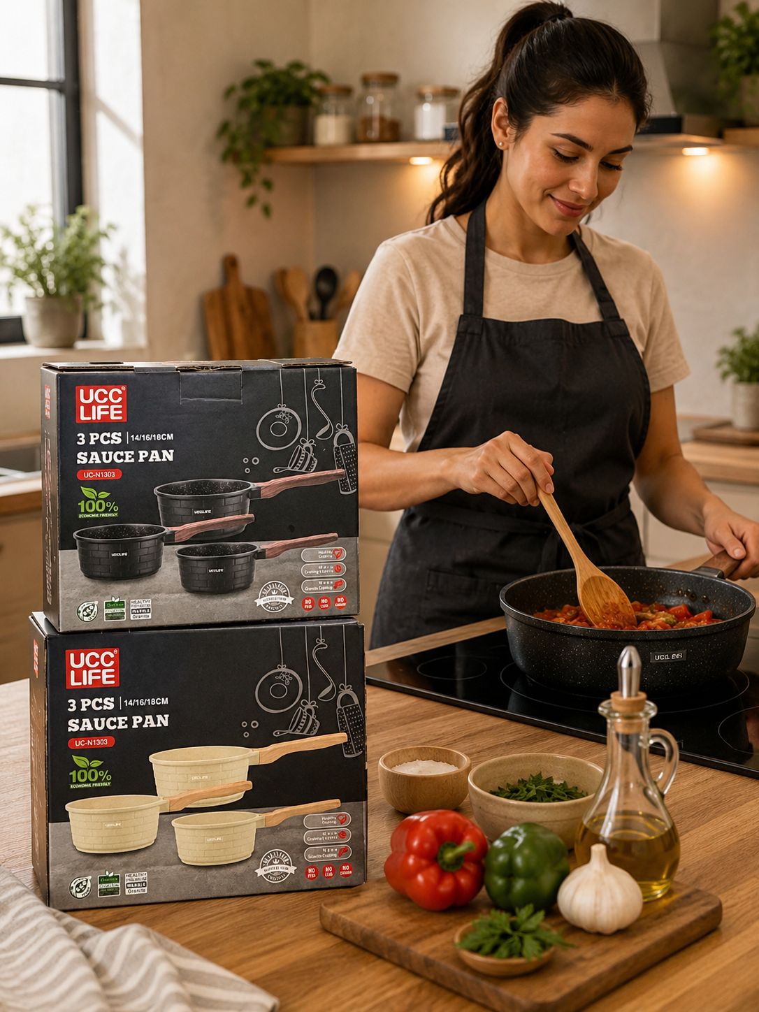 🍳 Set de 3 Sartenes Antiadherentes