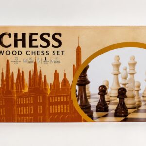 Juego de Ajedrez de Lujo en Madera | Excelente Calidad 49×24cm ajedrez tallado en madera
