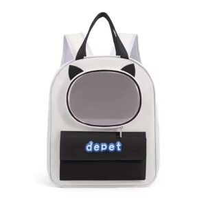 Bolso Transportador Portátil para Gatos y Perros – Mochila Transparente Estilo Espacial de Gran Capacidad