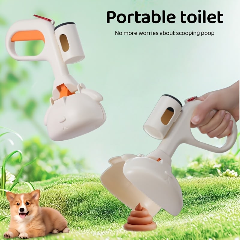 Pala Recolectora de Caca para Perros con Porta Bolsas – Recogedor Higiénico Portátil