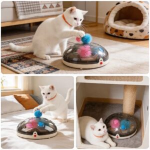 Juguete Interactivo Inteligente para Gatos con Pluma – Recargable por USB
