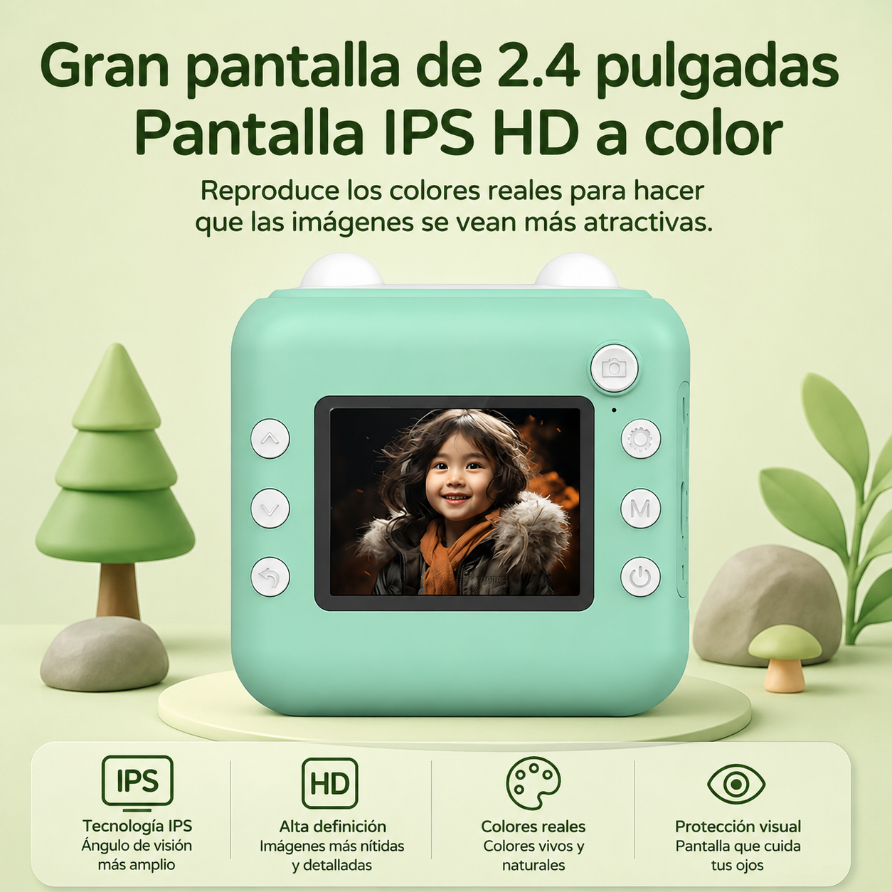 Cámara Digital Infantil con Pantalla IPS HD de 2.4" - Imagen 3