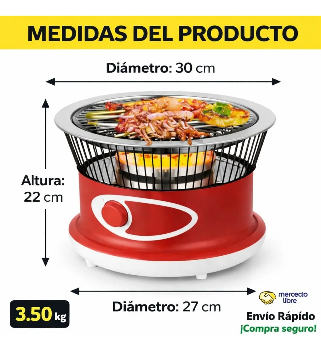 🥩 Parrillita Eléctrica Estilo Oriental de Mesa - Imagen 2