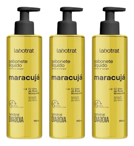 Jabón Líquido de Maracuyá para Rostro y Cuerpo – Labotrat Día a