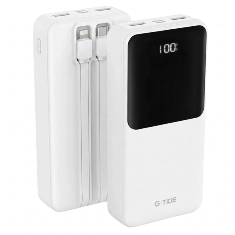 🔋 Cargador Portátil G-Tide Easy 2 20.000 mAh – Blanco - Imagen 2