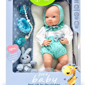 👶 Muñeca Bebé realista con Accesorios y sonido de bebe