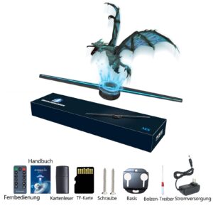 🐉 Ventilador Holográfico 3D