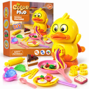 Máquina de Plastilina para Niños con Patito 3D 🐥 | Juego de Modelado, Cocina y Creatividad